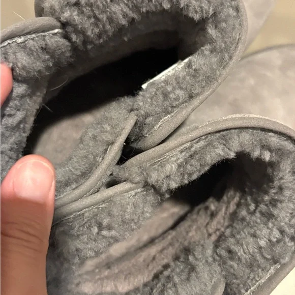 UGG Cory II Genuine Shearling Lined Boot Gray Suede 1125792 Womens Size 7 - Picture 7 of 10